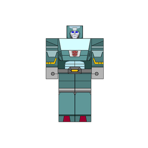 Çocuklar İçin  Transformers Kağıt Kübik Oyuncaklar Şablonu  