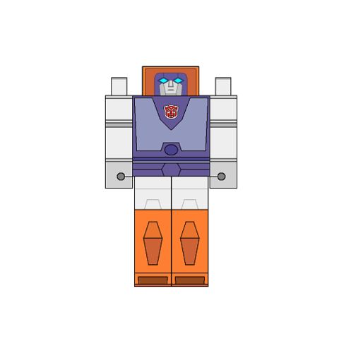 Çocuklar İçin  Transformers Kağıt Kübik Oyuncaklar Şablonu  