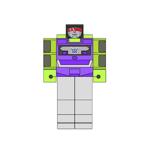 Çocuklar İçin  Transformers Kağıt Kübik Oyuncaklar Şablonu  