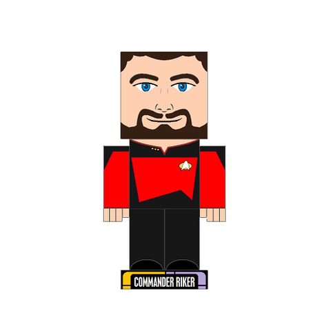 Çocuklar İçin  Star Trek Kağıt Kübik Oyuncaklar Şablonu  
