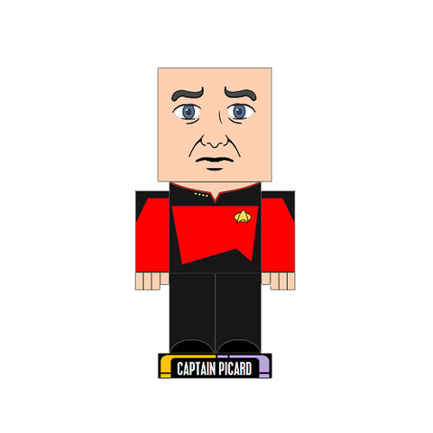 Çocuklar İçin  Star Trek Kağıt Kübik Oyuncaklar Şablonu  