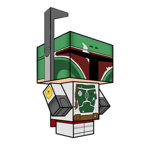 Çocuklar İçin  Star Wars Kağıt Kübik Oyuncaklar Şablonu  