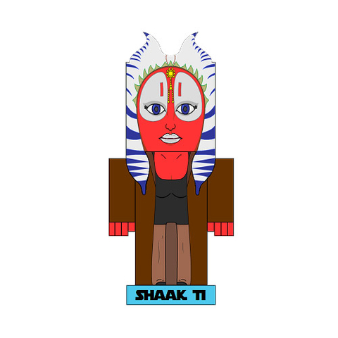 Çocuklar İçin  Star Wars Kağıt Kübik Oyuncaklar Şablonu  