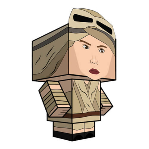 Çocuklar İçin  Star Wars Kağıt Kübik Oyuncaklar Şablonu  