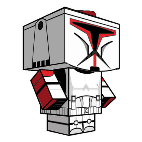Çocuklar İçin  Star Wars Kağıt Kübik Oyuncaklar Şablonu  