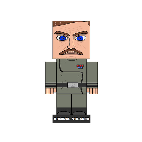 Çocuklar İçin  Star Wars Kağıt Kübik Oyuncaklar Şablonu  