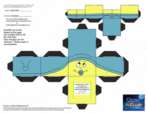 Çocuklar İçin  Christmas Comes to Packland Kağıt Kübik Oyuncaklar Şablonu  