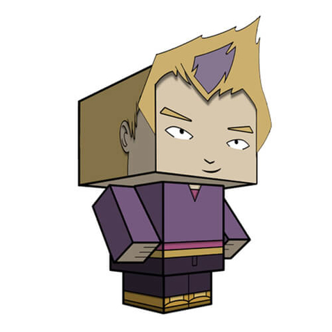 Çocuklar İçin  code lyoko Kağıt Kübik Oyuncaklar Şablonu  