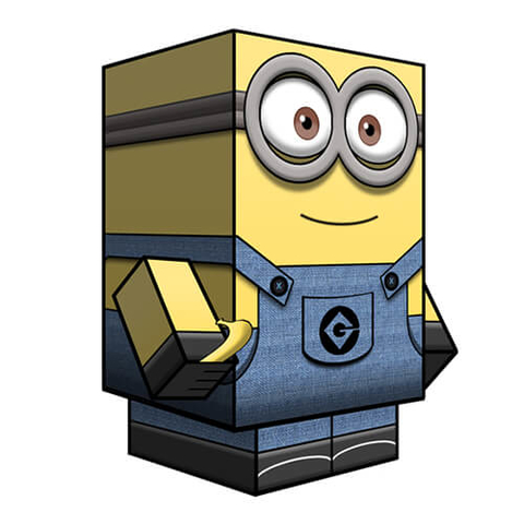 Çocuklar İçin  Despicable Me-2 Kağıt Kübik Oyuncaklar Şablonu  