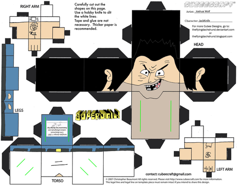 Çocuklar İçin  Superjail Kağıt Kübik Oyuncaklar Şablonu  