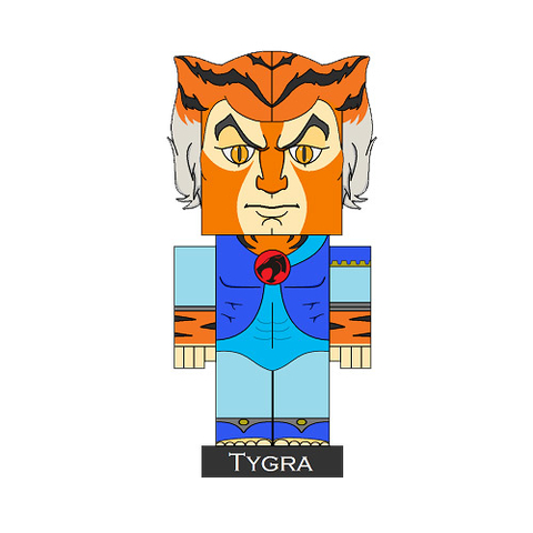 Çocuklar İçin  Thundercats Kağıt Kübik Oyuncaklar Şablonu  
