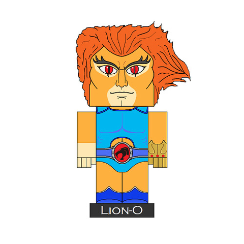 Çocuklar İçin  Thundercats Kağıt Kübik Oyuncaklar Şablonu  