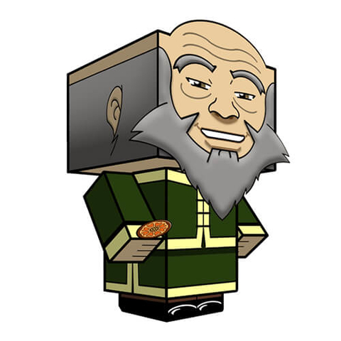 Çocuklar İçin  Avatar the Last Airbender Kağıt Kübik Oyuncaklar Şablonu  