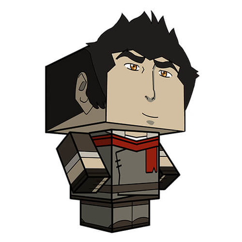 Çocuklar İçin  Avatar the Legend of Korra Kağıt Kübik Oyuncaklar Şablonu  