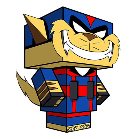 Çocuklar İçin  Swat Kats Kağıt Kübik Oyuncaklar Şablonu  