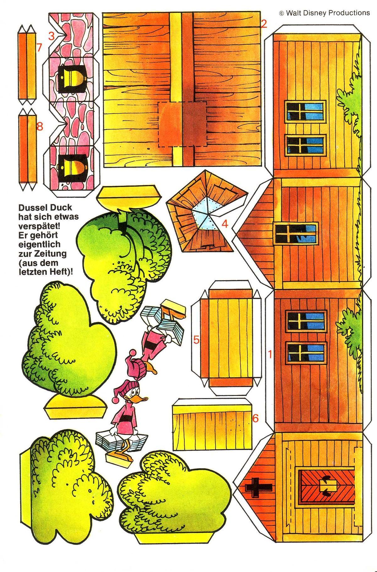 Çocuklar İçin  Ev Hazır Maket Şablonları  