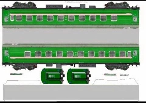 Çocuklar İçin  Tren Hazır Maket Şablonları  