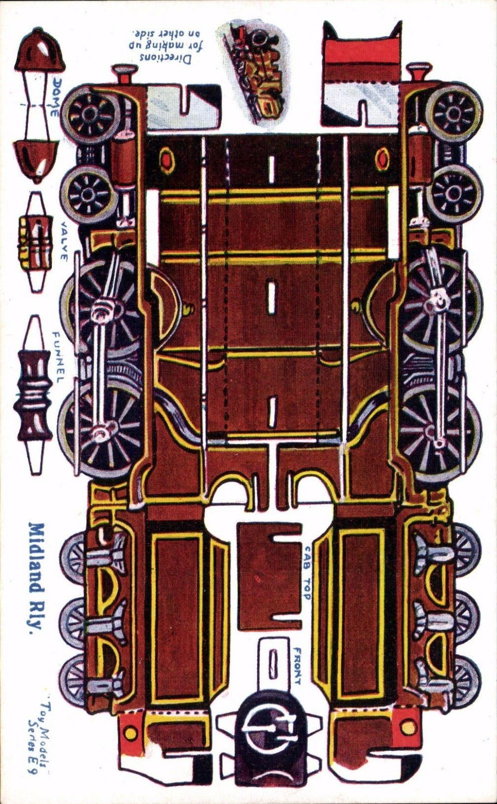Çocuklar İçin  Tren Hazır Maket Şablonları  