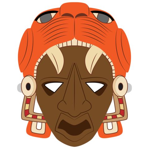 Çocuklar İçin  Kabile Hazır Maske Şablonları 