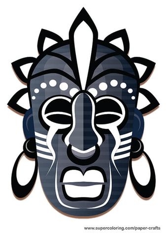 Çocuklar İçin  Kabile Hazır Maske Şablonları 