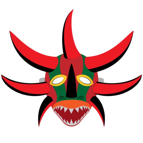 Çocuklar İçin  Kabile Hazır Maske Şablonları 