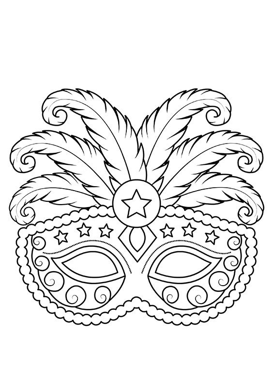 Çocuklar İçin  Balo Hazır Maske Şablonları 