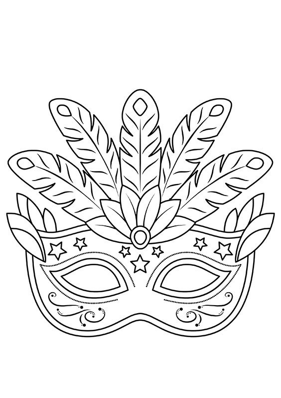 Çocuklar İçin  Balo Hazır Maske Şablonları 