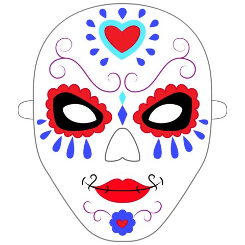 Çocuklar İçin  Balo Hazır Maske Şablonları 