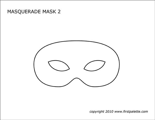 Çocuklar İçin  Balo Hazır Maske Şablonları 