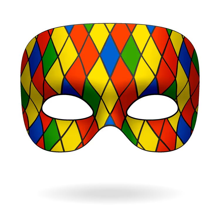Çocuklar İçin  Balo Hazır Maske Şablonları 