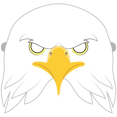    Kartal   maske Şablonları