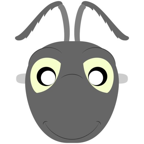   Karınca  maske Şablonları