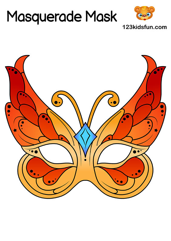   Kelebek    maske Şablonları