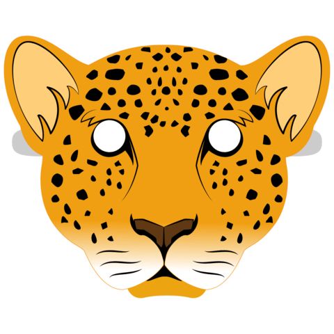    Leopar   maske Şablonları