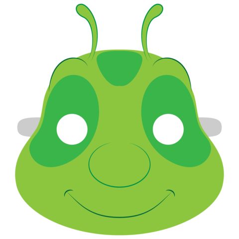   Tırtıl    maske Şablonları