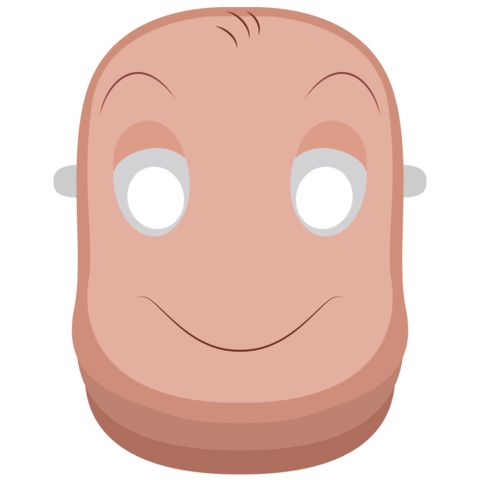 Çocuklar İçin  Tırtıl Hazır Maske Şablonları 