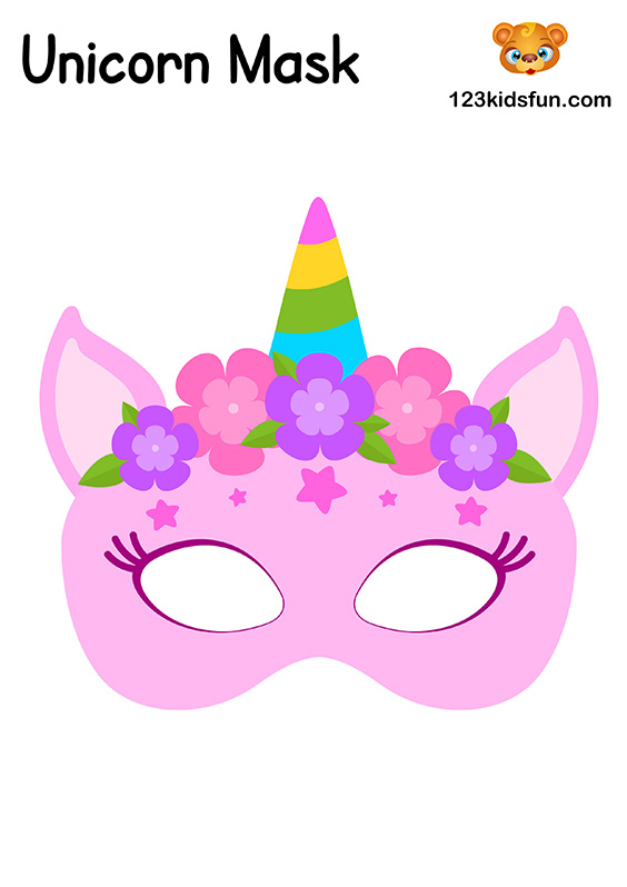    Unicorn   maske Şablonları