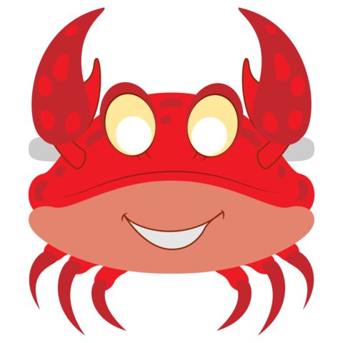    Yengeç   maske Şablonları