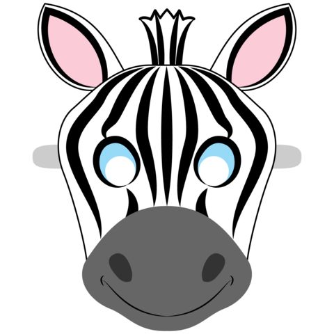    Zebra   maske Şablonları