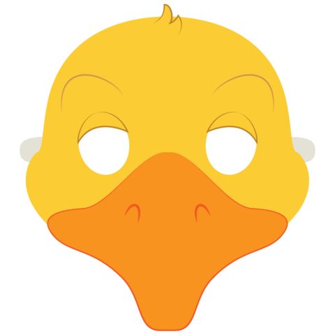   ördek  maske Şablonları