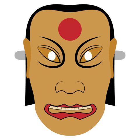 Çocuklar İçin  insan Hazır Maske Şablonları 
