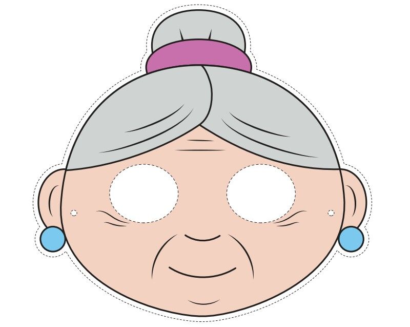 Çocuklar İçin  Çizgifilm-Karakterleri Hazır Maske Şablonları 