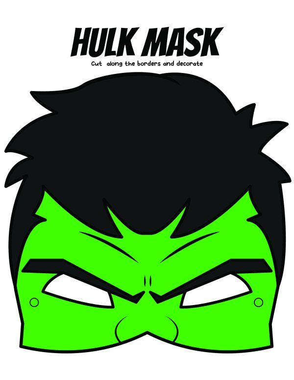 Çocuklar İçin  Çizgifilm-Karakterleri Hazır Maske Şablonları 