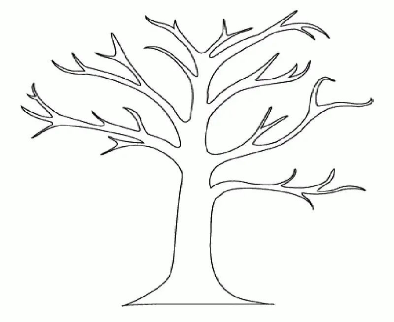 Çocuklar İçin Ağaç Boyama Sayfaları 