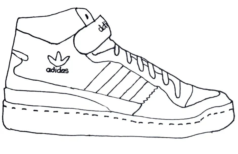 Çocuklar İçin Adidas Boyama Sayfaları 