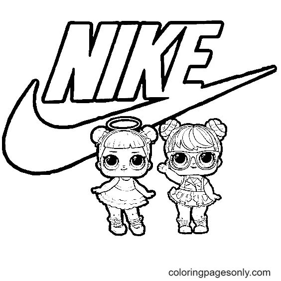 Çocuklar İçin Nike Boyama Sayfaları 