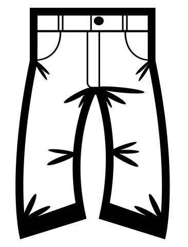 Çocuklar İçin Pantalon Boyama Sayfaları 