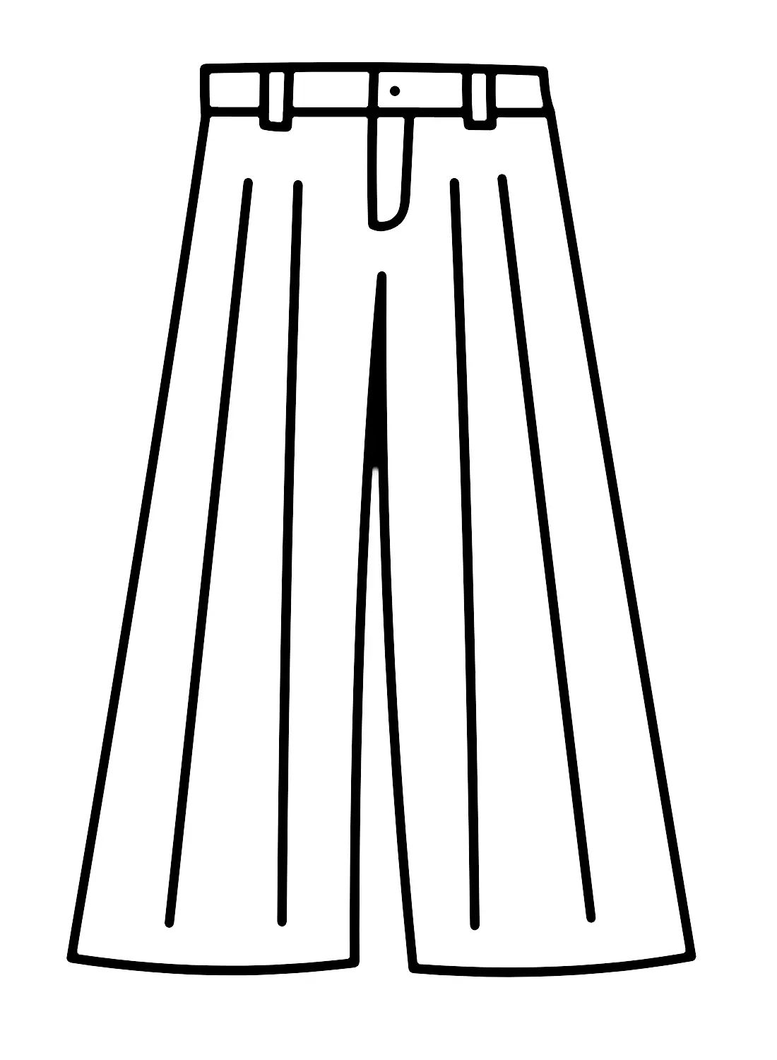 Çocuklar İçin Pantalon Boyama Sayfaları 