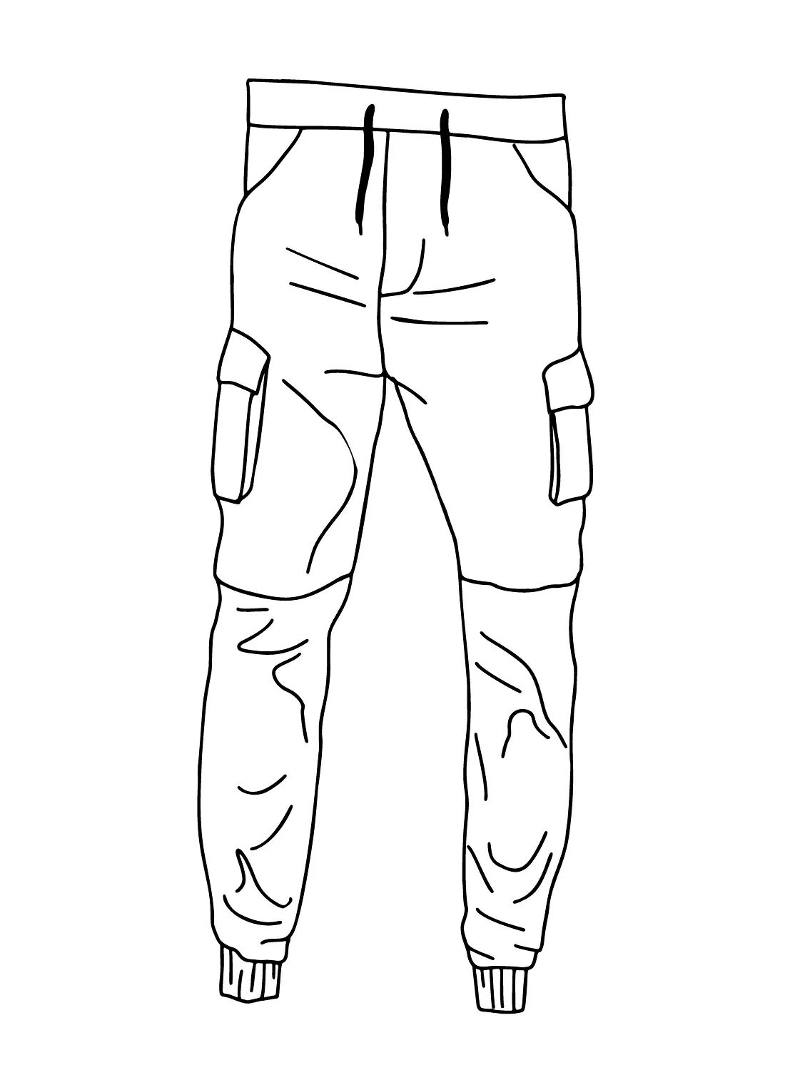Çocuklar İçin Pantalon Boyama Sayfaları 