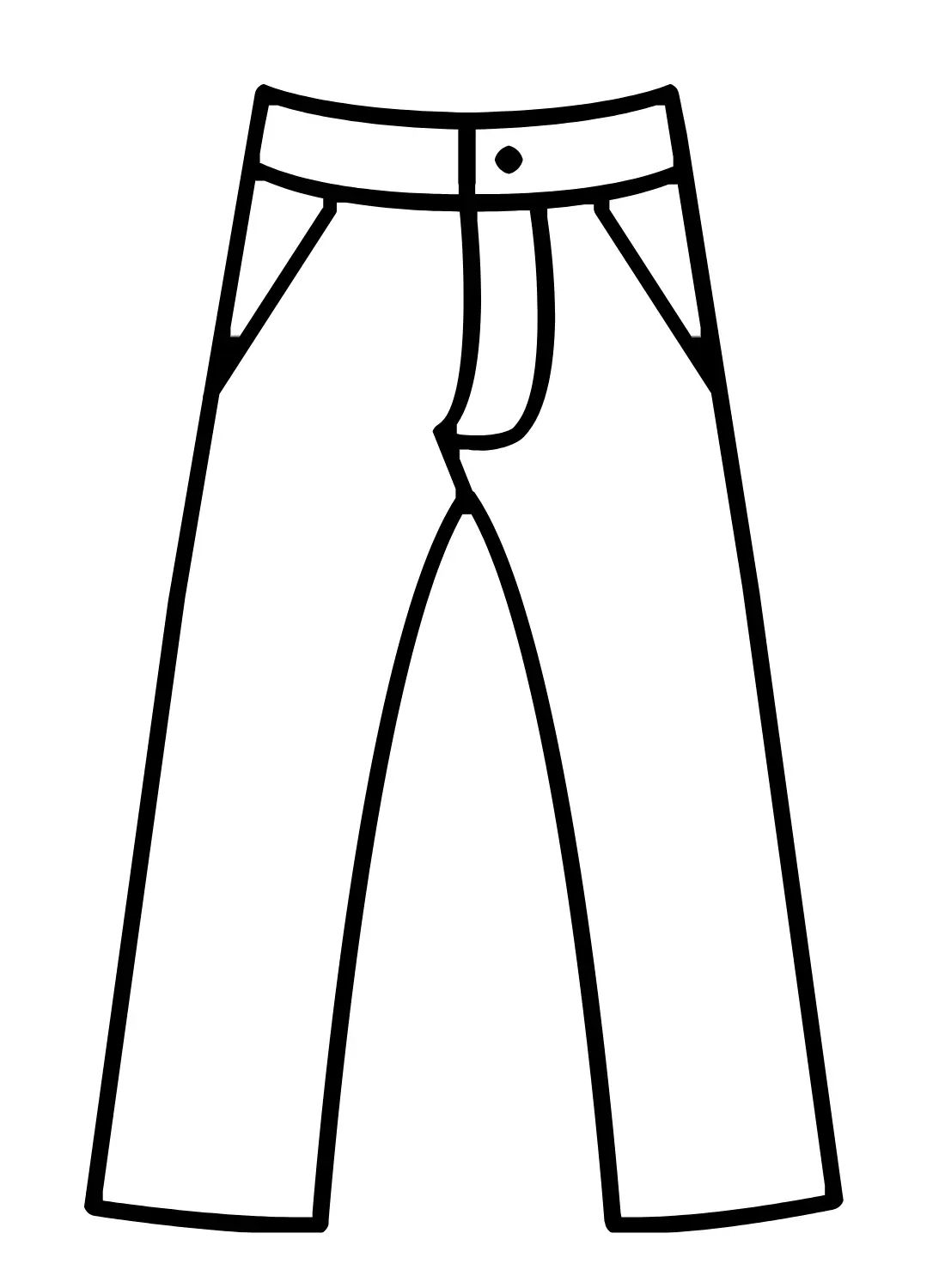 Çocuklar İçin Pantalon Boyama Sayfaları 